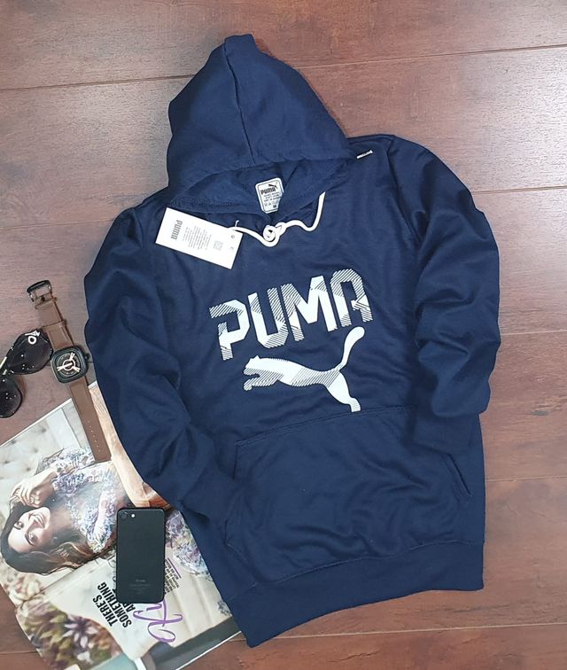 पुरुषों और महिलाओं के लिए हुडी – यूनिसेक्स प्रिंटेड हुडी (नीला, साइज़ S)